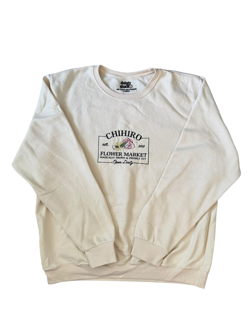 Dainty Studio Cream Crewneck (L)